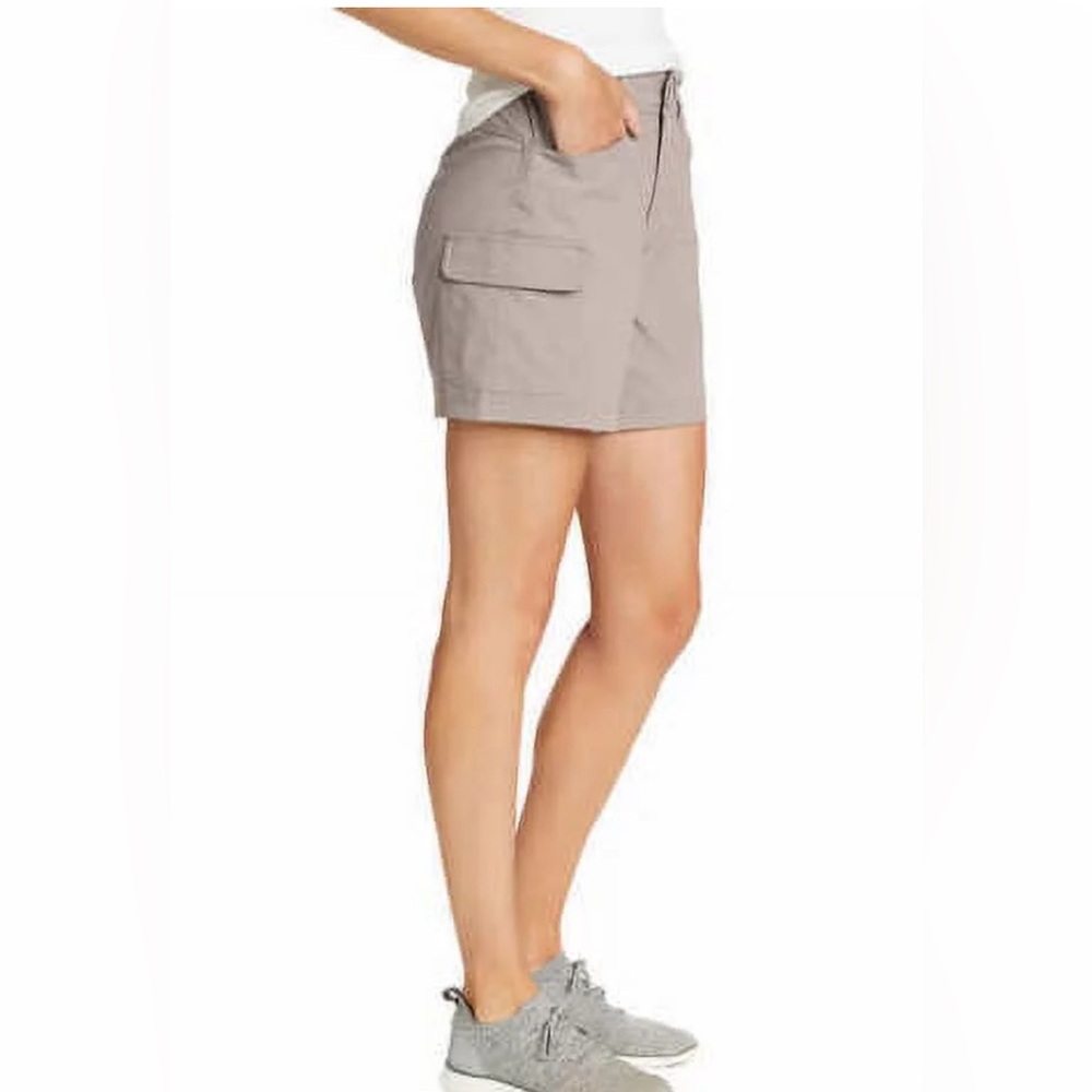 Eddie Bauer Womens Lightweight Summer Trail Short Size: 16, Color: Gray